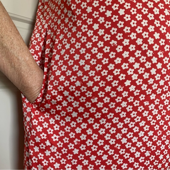 HATCH Maternity The Scarlett Jumper, red and white flowers, 2, sleeveless, NWT - Picture 9 of 14